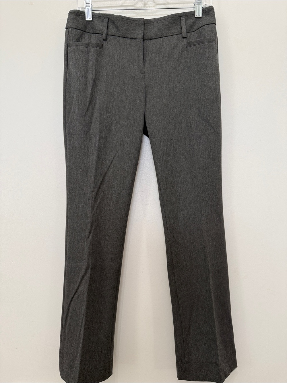 Express Charcoal Straight-Leg Dress Pants